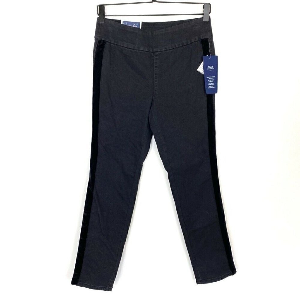 NEW Charter Club Cambridge Slim Pull On Jeans 4 Petite